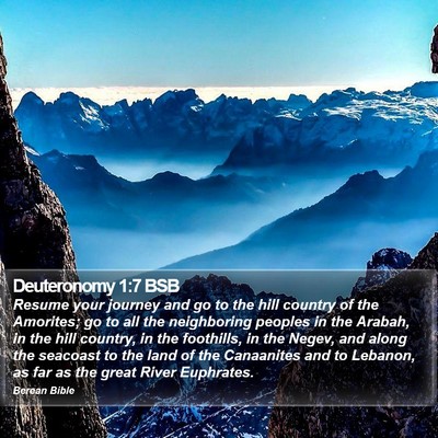 Deuteronomy 1:7 BSB Bible Verse Image