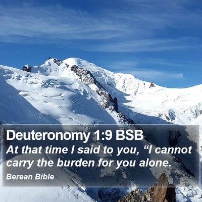 Deuteronomy 1:9 BSB Bible Verse Image