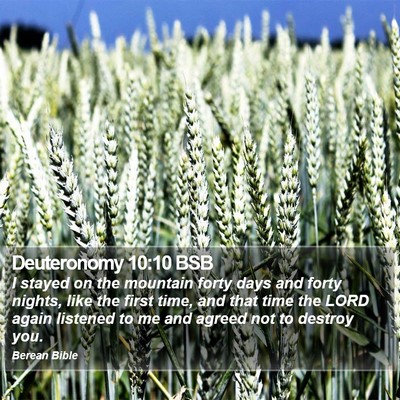 Deuteronomy 10:10 BSB Bible Verse Image