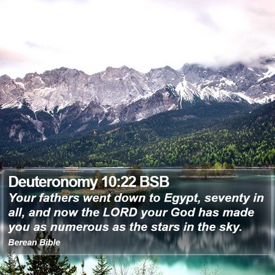 Deuteronomy 10:22 BSB Bible Verse Image