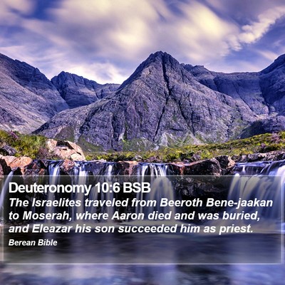 Deuteronomy 10:6 BSB Bible Verse Image