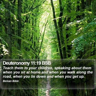 Deuteronomy 11:19 BSB Bible Verse Image