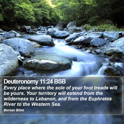 Deuteronomy 11:24 BSB Bible Verse Image