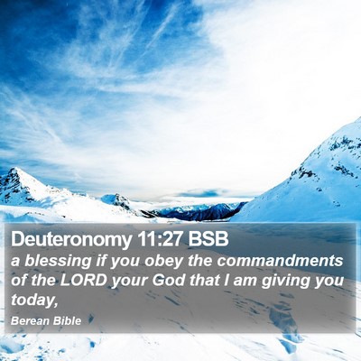 Deuteronomy 11:27 BSB Bible Verse Image