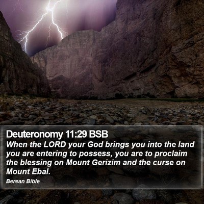 Deuteronomy 11:29 BSB Bible Verse Image