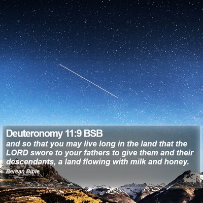 Deuteronomy 11:9 BSB Bible Verse Image