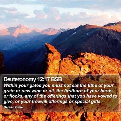 Deuteronomy 12:17 BSB Bible Verse Image