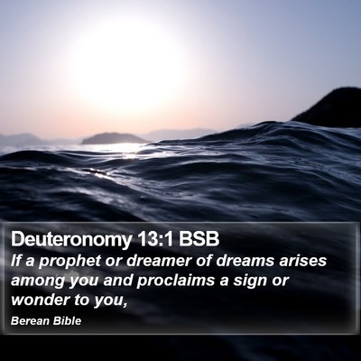 Deuteronomy 13:1 BSB Bible Verse Image