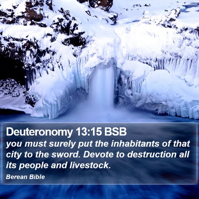 Deuteronomy 13:15 BSB Bible Verse Image
