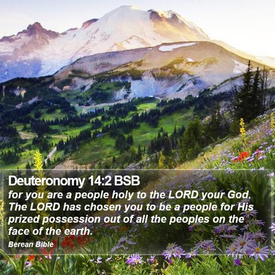 Deuteronomy 14:2 BSB Bible Verse Image