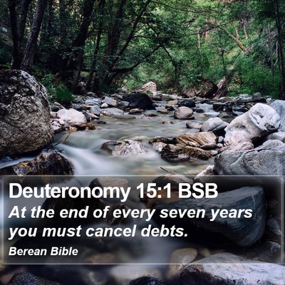 Deuteronomy 15:1 BSB Bible Verse Image
