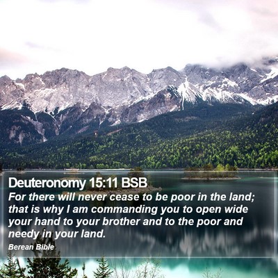Deuteronomy 15:11 BSB Bible Verse Image