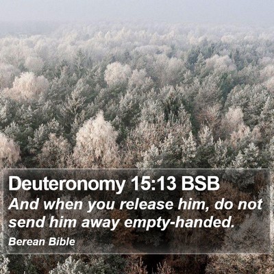 Deuteronomy 15:13 BSB Bible Verse Image