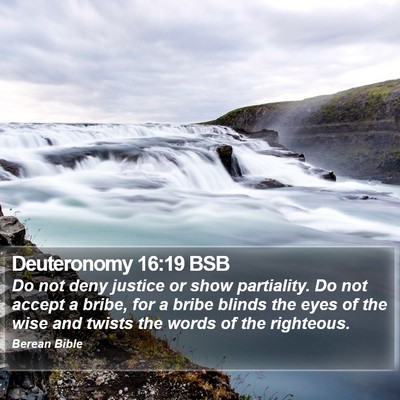 Deuteronomy 16:19 BSB Bible Verse Image