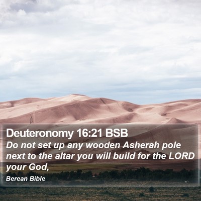 Deuteronomy 16:21 BSB Bible Verse Image