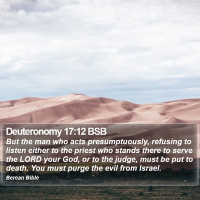 Deuteronomy 17:12 BSB Bible Verse Image