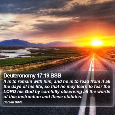 Deuteronomy 17:19 BSB Bible Verse Image