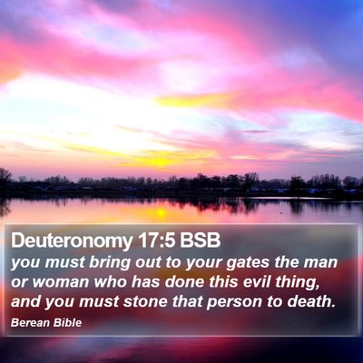 Deuteronomy 17:5 BSB Bible Verse Image