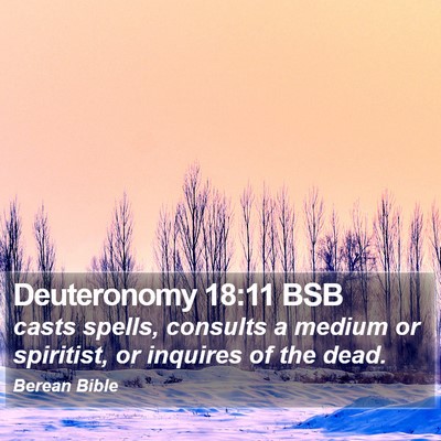 Deuteronomy 18:11 BSB Bible Verse Image