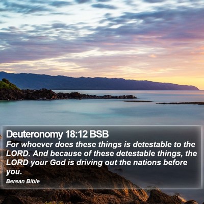 Deuteronomy 18:12 BSB Bible Verse Image