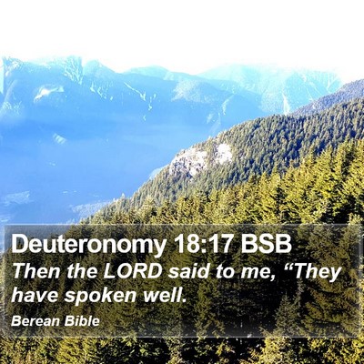Deuteronomy 18:17 BSB Bible Verse Image