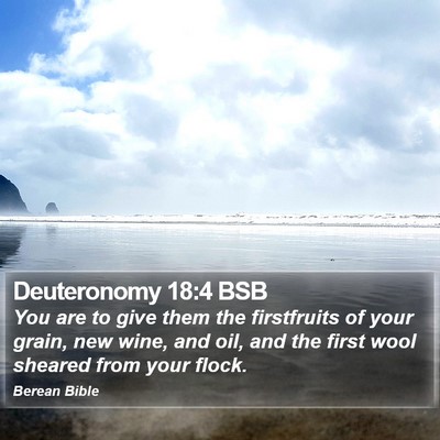 Deuteronomy 18:4 BSB Bible Verse Image