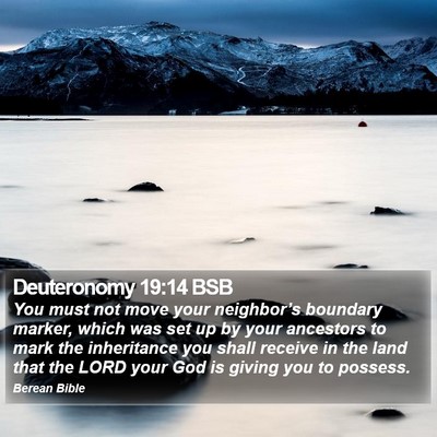 Deuteronomy 19:14 BSB Bible Verse Image