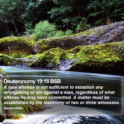 Deuteronomy 19:15 BSB Bible Verse Image