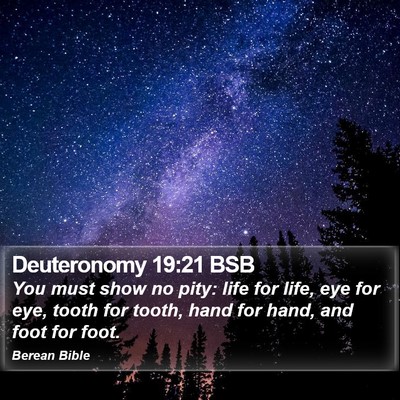 Deuteronomy 19:21 BSB Bible Verse Image
