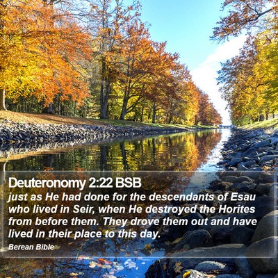 Deuteronomy 2:22 BSB Bible Verse Image