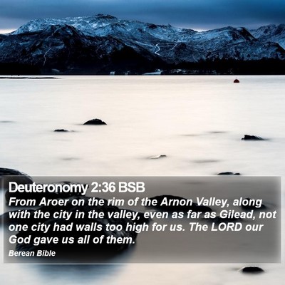 Deuteronomy 2:36 BSB Bible Verse Image