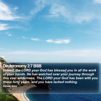 Deuteronomy 2:7 BSB Bible Verse Image