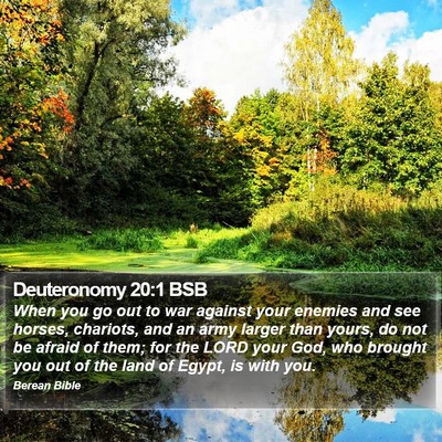 Deuteronomy 20:1 BSB Bible Verse Image