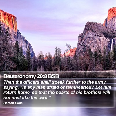 Deuteronomy 20:8 BSB Bible Verse Image
