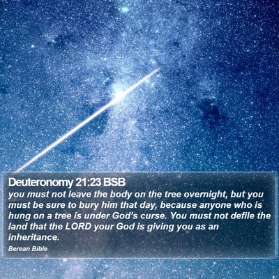 Deuteronomy 21:23 BSB Bible Verse Image