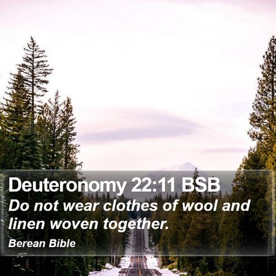 Deuteronomy 22:11 BSB Bible Verse Image