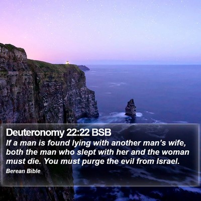 Deuteronomy 22:22 BSB Bible Verse Image