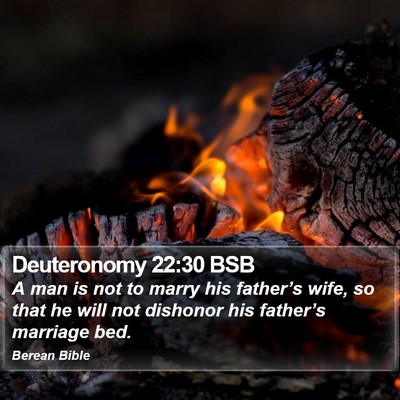Deuteronomy 22:30 BSB Bible Verse Image