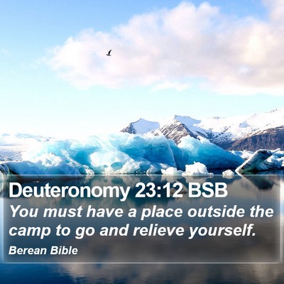 Deuteronomy 23:12 BSB Bible Verse Image