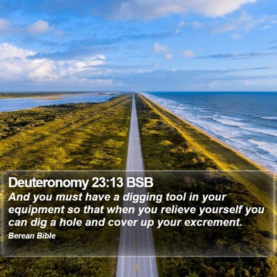 Deuteronomy 23:13 BSB Bible Verse Image