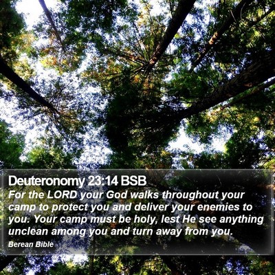Deuteronomy 23:14 BSB Bible Verse Image