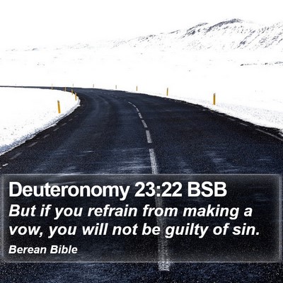 Deuteronomy 23:22 BSB Bible Verse Image