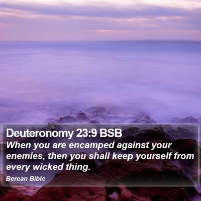 Deuteronomy 23:9 BSB Bible Verse Image