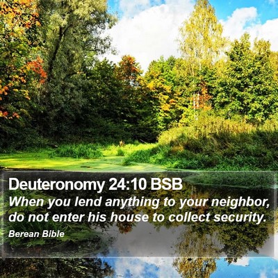 Deuteronomy 24:10 BSB Bible Verse Image
