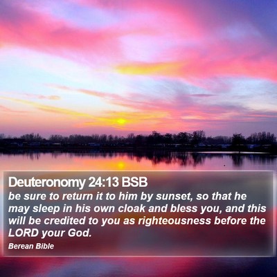 Deuteronomy 24:13 BSB Bible Verse Image