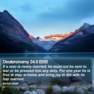 Deuteronomy 24:5 BSB Bible Verse Image