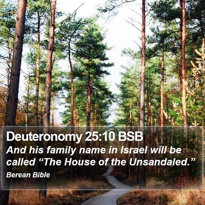 Deuteronomy 25:10 BSB Bible Verse Image