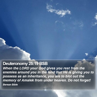 Deuteronomy 25:19 BSB Bible Verse Image