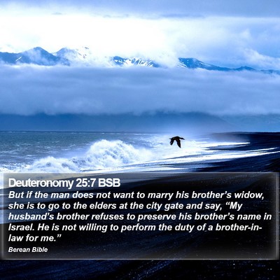 Deuteronomy 25:7 BSB Bible Verse Image