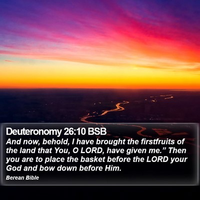 Deuteronomy 26:10 BSB Bible Verse Image